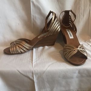 Steve Madden Gold Lexii Wedge Sandal